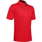 Under Armour Men's Tech Golf Polo - Red/Graphite