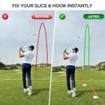 Golf Swing Training Aid: Alignment Discs & Rods