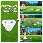 Golf Swing Training Aid: Alignment Discs & Rods