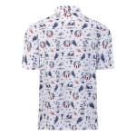 Men's Moisture-Wicking Golf Polo with American Flag