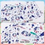 Men's Moisture-Wicking Golf Polo with American Flag