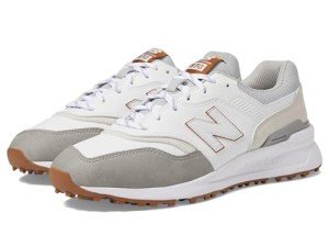 New Balance Men's 997 Spikeless Golf Shoes - White/Grey