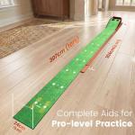 Indoor Adjustable Putting Green with Auto Ball Return