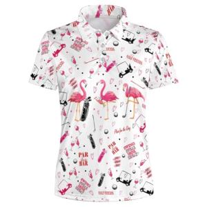 Flamingo Women's Golf Polo Shirt - Perfect Gift!