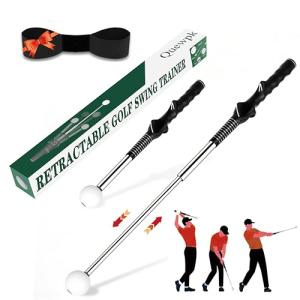 Golf Swing Trainer with Retractable Arm Band