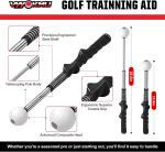 Retractable Tempo Stick Golf Training Aid for Right Hand
