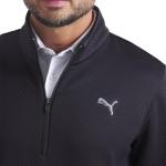 PUMA Golf Pebble 1/4 Zip Pullover, Black