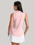Women's Sleeveless Golf Polo Shirt - Pink