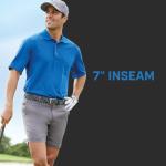 PGA Tour Men's 7” Performance Golf Shorts