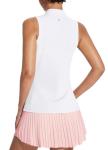 BALEAF Women's Quick-Dry Sleeveless Golf Polo - White