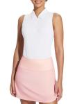 BALEAF Women's Quick-Dry Sleeveless Golf Polo - White