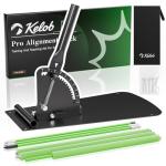 Golf Swing Trainer with Alignment Sticks and Angle Holder
