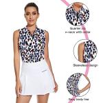 Soneven Women's Floral Golf Polo Top - XXL