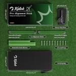 Golf Swing Trainer with Alignment Sticks and Angle Holder