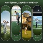 Golf Swing Trainer with Alignment Sticks and Angle Holder