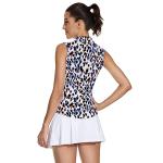 Soneven Women's Floral Golf Polo Top - XXL