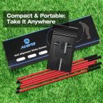 Adjustable Golf Alignment Stick Holder and Trainer