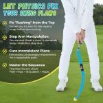 Golf Swing Trainer Rope with Grip for Beginners