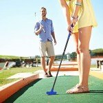 Hiboom Mini Golf Putters Set with 4 Balls