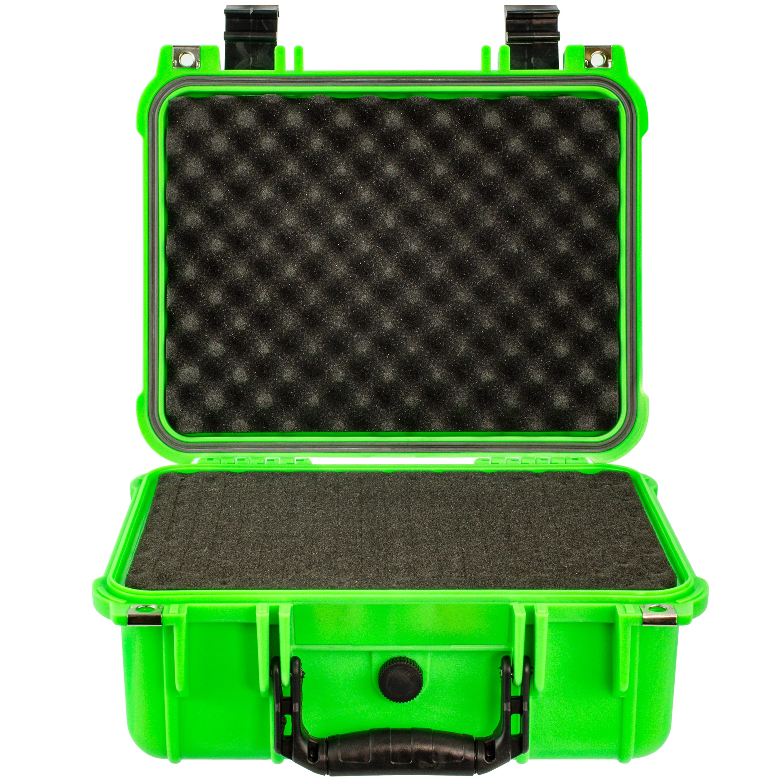 Waterproof Camera Case with Foam - Neon Green