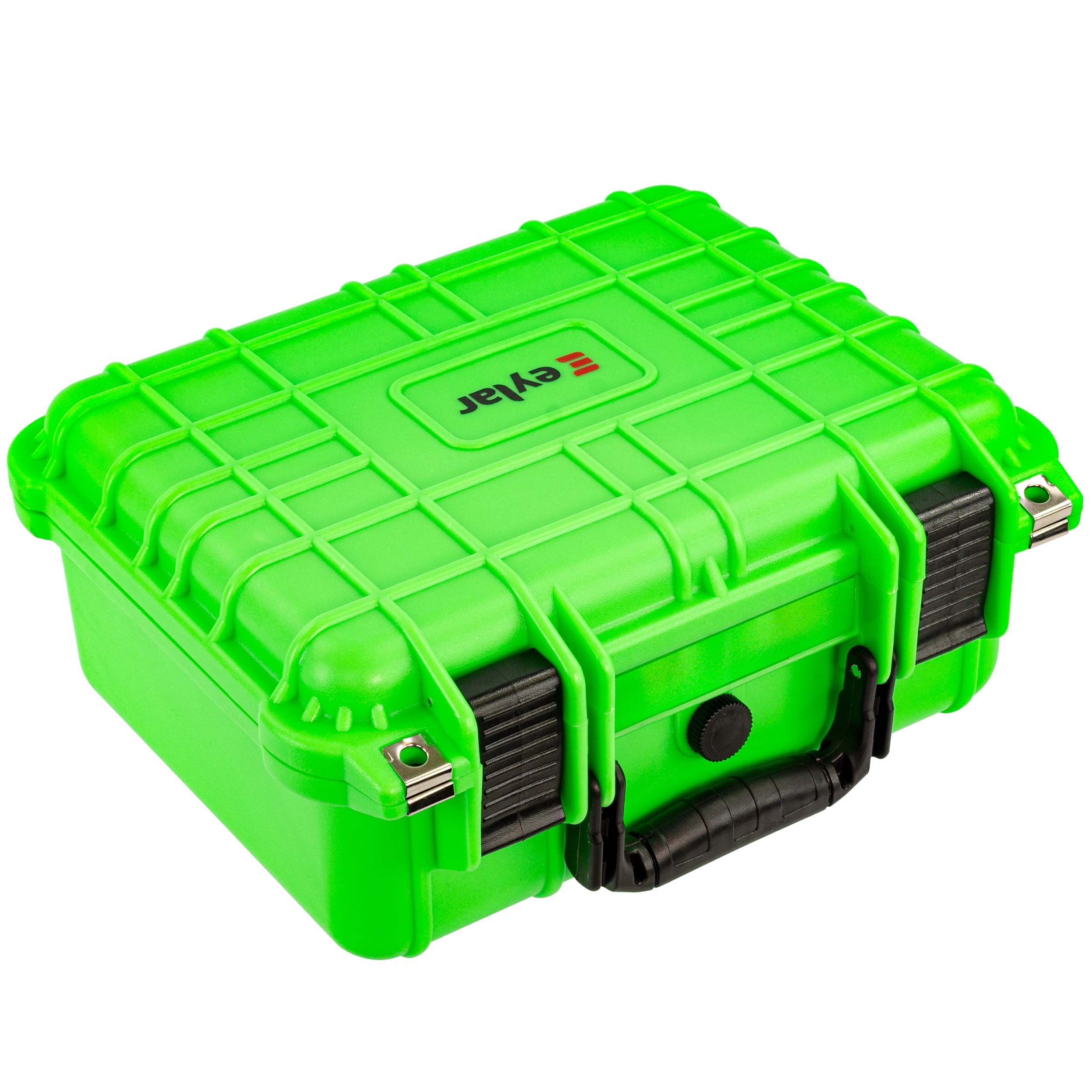 Waterproof Camera Case with Foam - Neon Green