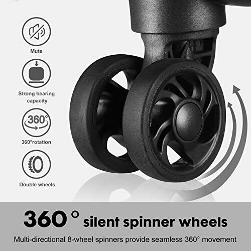 Verdi 20" Softside Suitcase with 8-Wheel Spinners