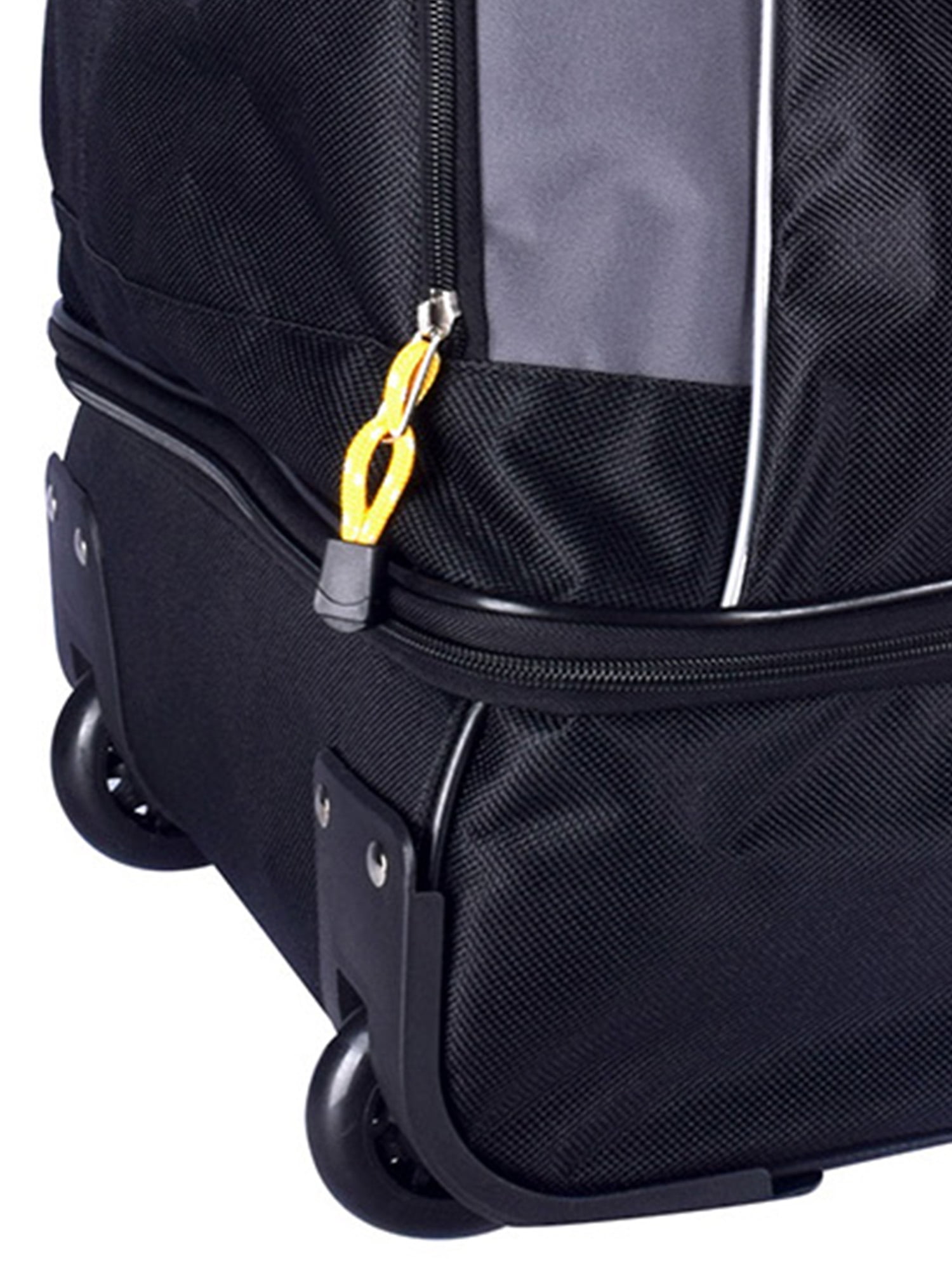 30" Wheeled Duffel Bag with Drop-Bottom Compartments