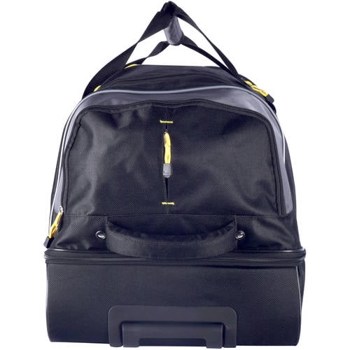 30" Wheeled Duffel Bag with Drop-Bottom Compartments