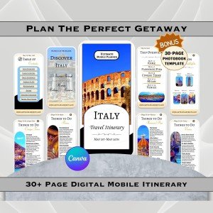 Travel Itinerary Template: 30+ Page Printable Guide