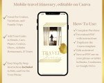 Travel Itinerary Planner Template for Your Trip