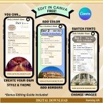 Travel Itinerary Template: 30+ Page Printable Guide
