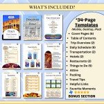 Travel Itinerary Template: 30+ Page Printable Guide