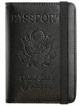 RFID Blocking Leather Passport Holder and Wallet