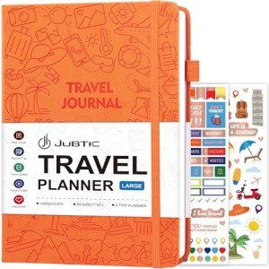 Travel Journal & Planner with Packing List - Orange