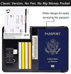 RFID Blocking Leather Passport Holder and Wallet