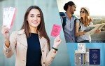 RFID Blocking Leather Passport Holder and Wallet