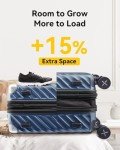 LUGGEX Expandable 20-Inch Spinner Carry-On Suitcase