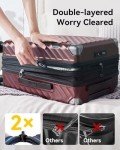 LUGGEX Expandable 20-Inch Spinner Carry-On Suitcase