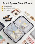 LUGGEX Expandable 20-Inch Spinner Carry-On Suitcase
