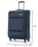 American Tourister Expandable Navy Blue Spinner Luggage