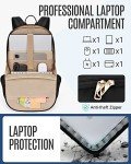 Lightweight Anti-Theft Laptop Backpack with USB Charging