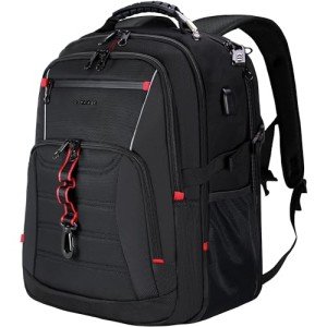 KROSER 18.4" Travel Laptop Backpack with USB Port