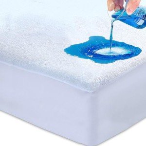 Cotton Waterproof Mattress Protector for Double Beds
