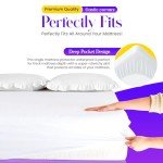 Cotton Waterproof Mattress Protector for Double Beds