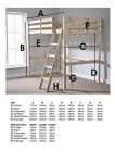 Celeste High Sleeper Loft Bunk Bed, Double