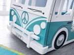 Julian Bowen Campervan Single Bunk Bed, White/Green