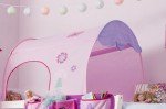 White Mid Sleeper Cabin Bed with Fairy Tent