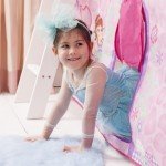 White Mid Sleeper Cabin Bed with Fairy Tent