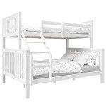 Blisswood Triple Bunk Bed - Solid Pine, White