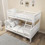 Blisswood Triple Bunk Bed - Solid Pine, White
